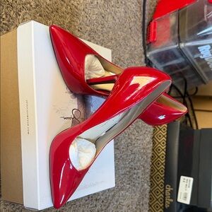 Jessica Simpson Red Patent Leather Heels. Size 7